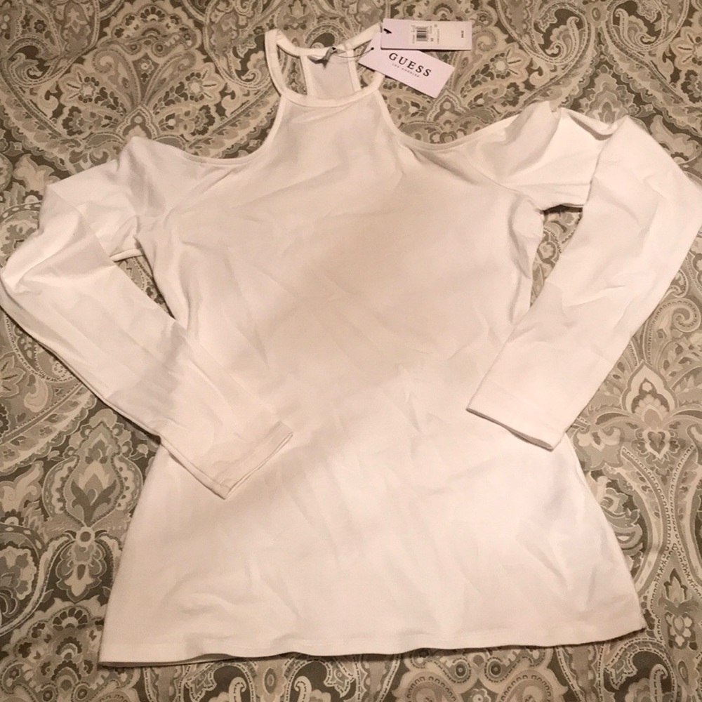 NWT Guess cold shoulder long sleeve top, xs